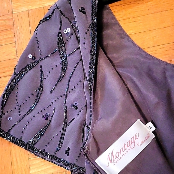 SALE! SHOWSTOPPER Sequined Silver Gown & Jacket! Mon Cheri Bridals, 10 - Picture 11 of 16